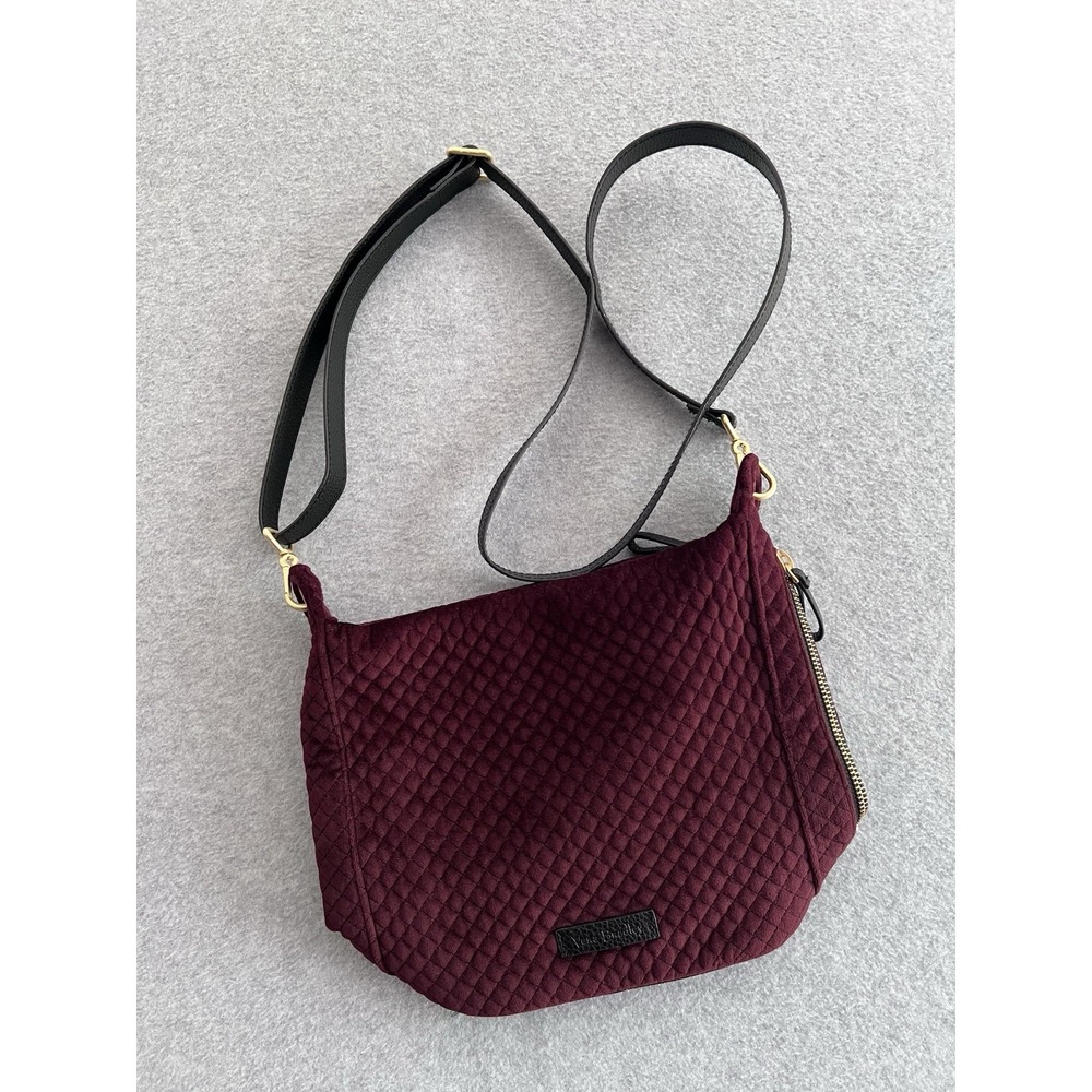 Vera Bradley Carson Mini Hobo Chocolate Raisin Crossbody Messenger Bag